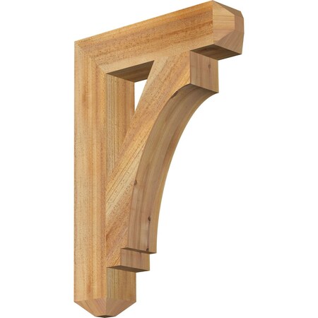 Ekena Millwork Imperial Craftsman Rough Sawn Bracket, Western Red Cedar, 4"W x 18"D x 26"H BKT04X18X26IMP04RWR